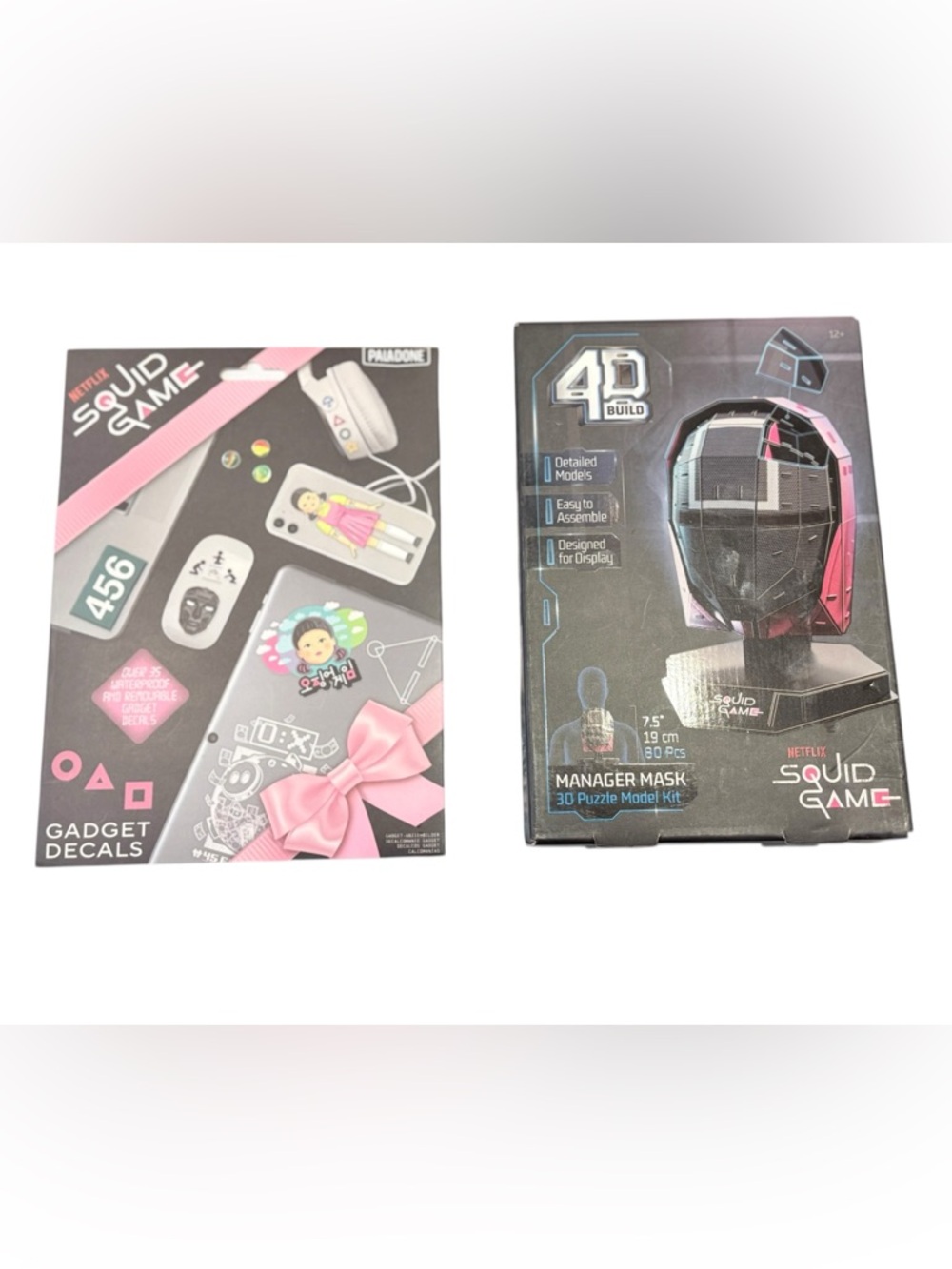 NWT - Netflix Squid Game Gadget Decals + 4D Build Manager Mask 3D Puzzle Kit